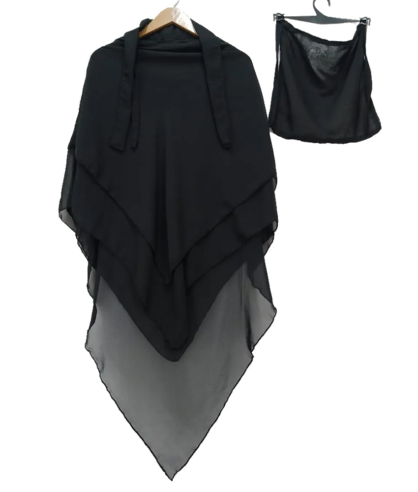 3-Layer Khimar with Niqab