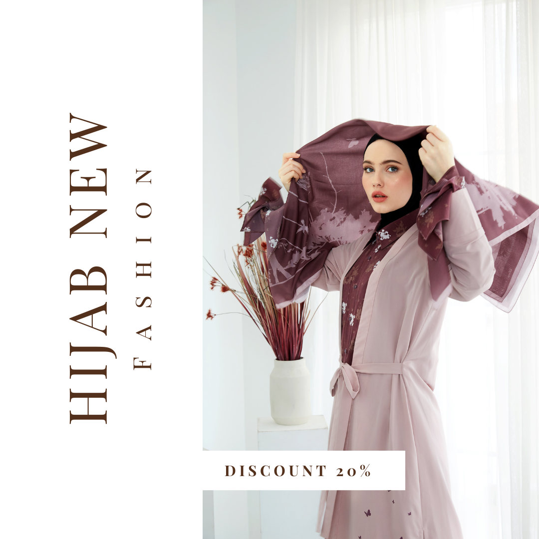 MD Madni Collection Banner showing a young girl wearing a hijab and jilbab abaya