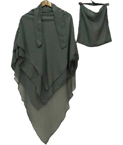 3-Layer Khimar with Niqab