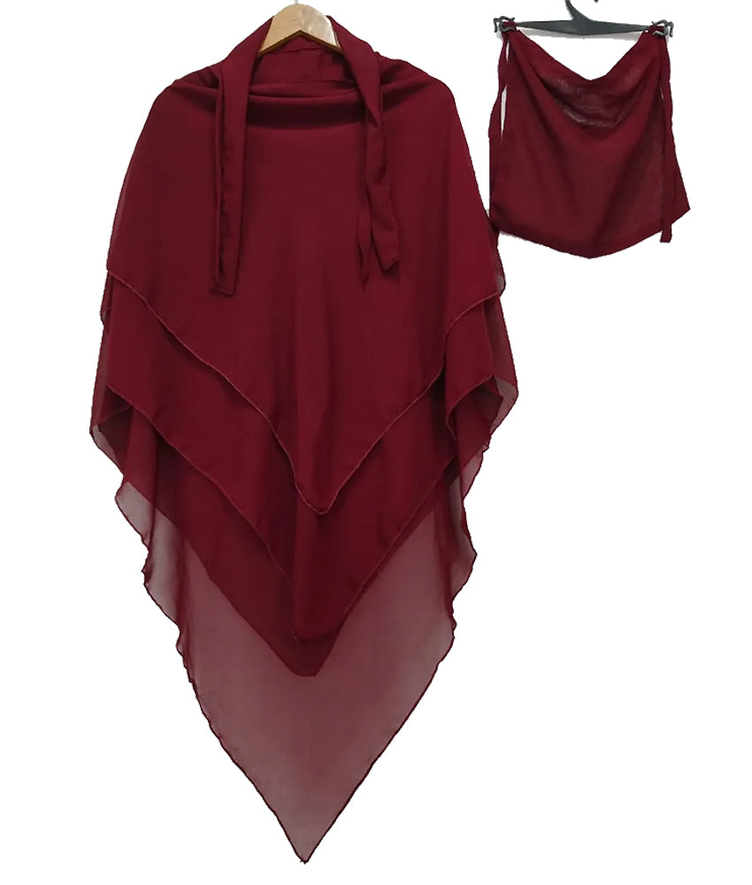 3-Layer Khimar with Niqab